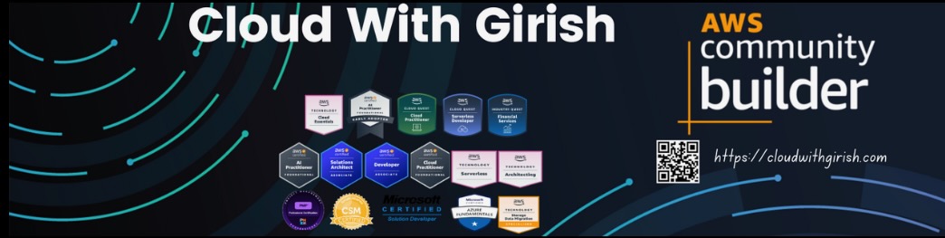 Cloud With Girish Community AWS Banner
